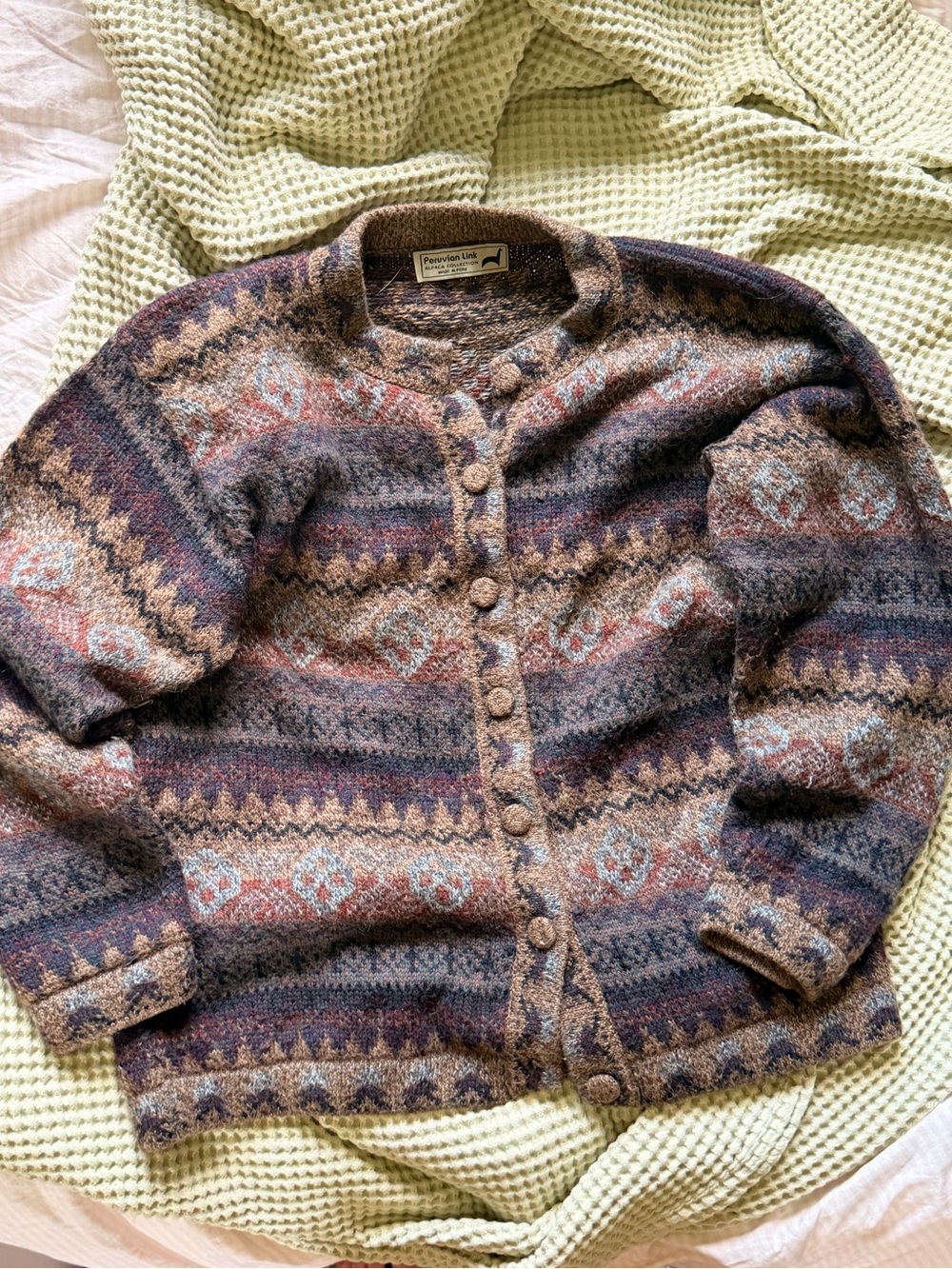 100% Peruvian Alpaca knit cardigan!!